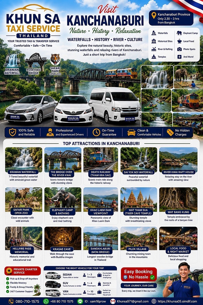 ท่องเที่ยวเมืองกาญจน์กาญจนบุรี